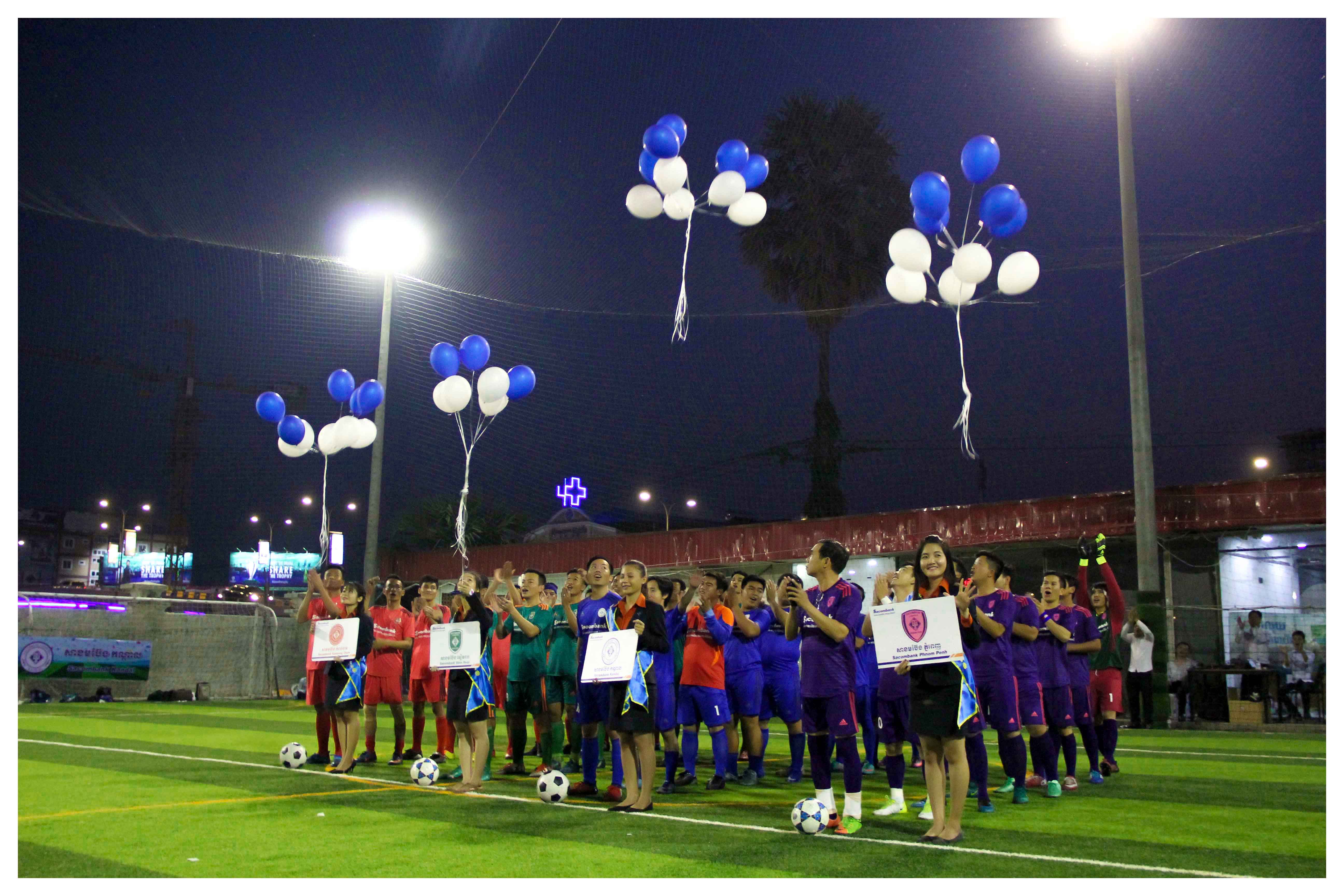 The Opening Ceremony of Sacombank Mini Football 