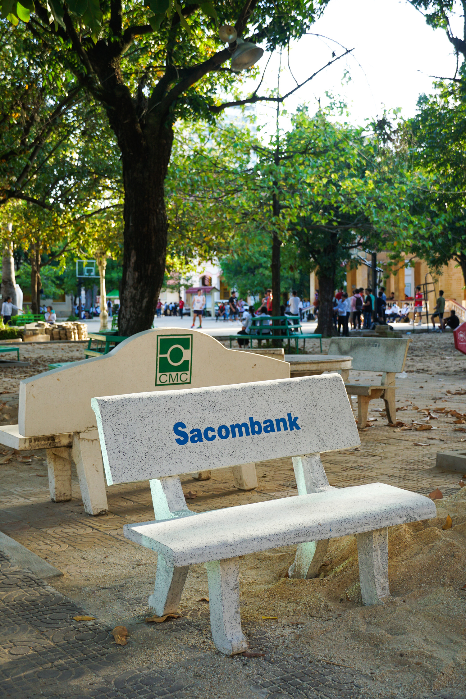 SPONSORS STONE BENCHES FOR PREAH SISOWATH HIGH SCHOOL
